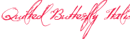 Quilted Butterfly Italic